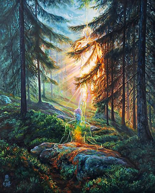 Obrazy - " S mojím vyšším Ja " - 18274328_