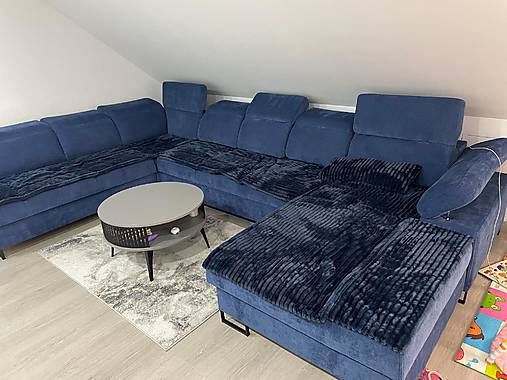 Textil - VLNIENKA prehoz na sedačku, denný prehoz, podložky na gauč na mieru čalúnicka látka Sweet Home - 18274161_