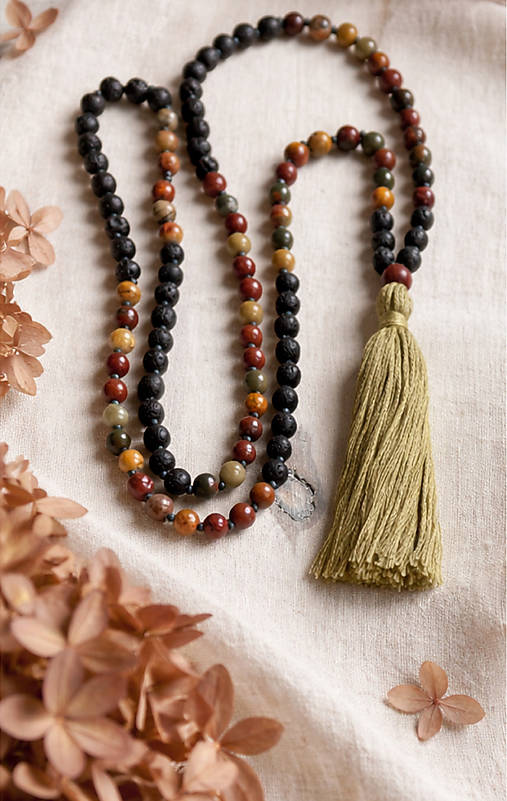 Náhrdelníky - Náhrdelník JAPA 108 - Podzimní ..... - 18273712_