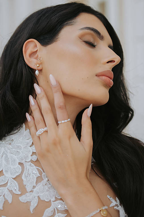 Náušnice s riečnou perlou – La Perla Viva