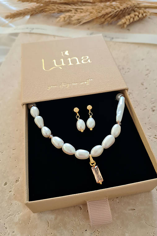 Náušnice s riečnou perlou – La Perla Viva