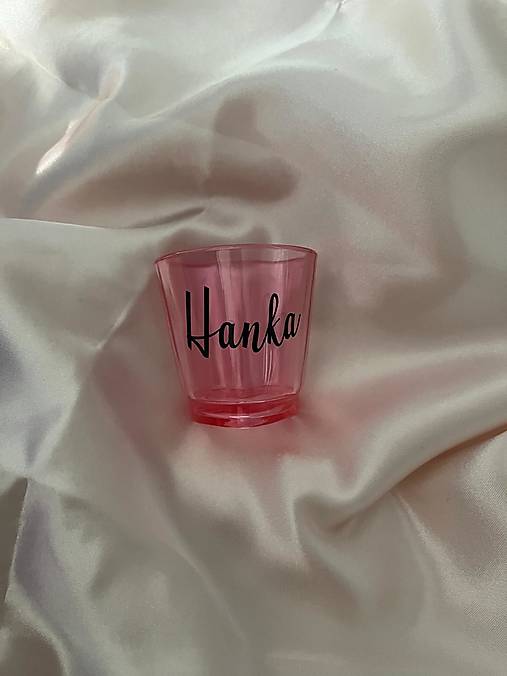 Nádoby - Ružový párty poldecák - čierne písmo - 18274698_