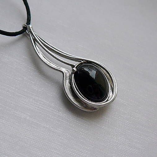 Náhrdelníky - Fialová rosa - 18275727_