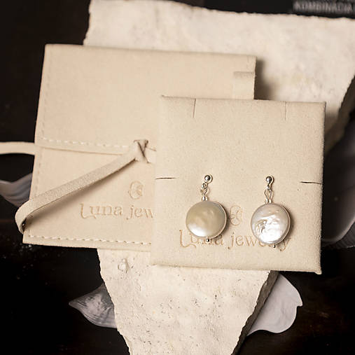 Strieborné náušnice s barokovou perlou – Silver La Perla Viva