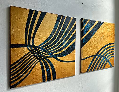 Obrazy - Čiary života_dvojobraz 40x80 - 18275400_