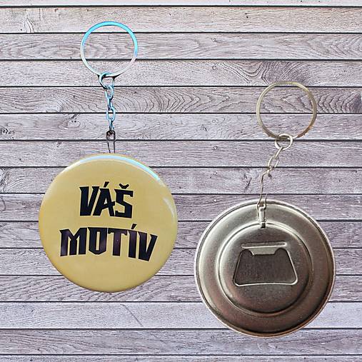 Prívesok s otvárakom na fľaše s vlastnou potlačou