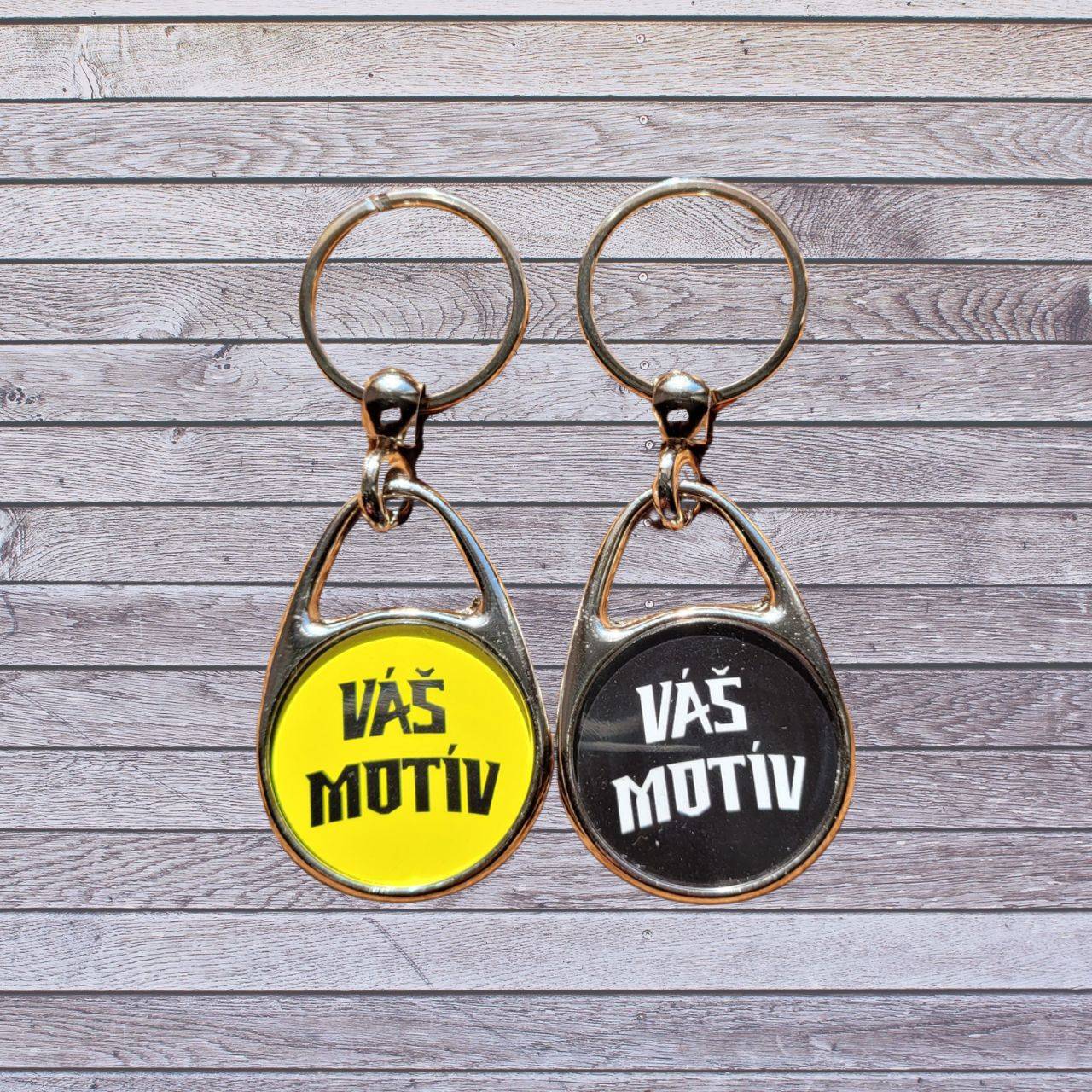 Obojstranná kľúčenka s potlačou pre firmy, merch a suveníry - obojstranná potlač