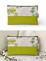 Taštičky - Taštička kozmetická, s koženkou - 18276819_