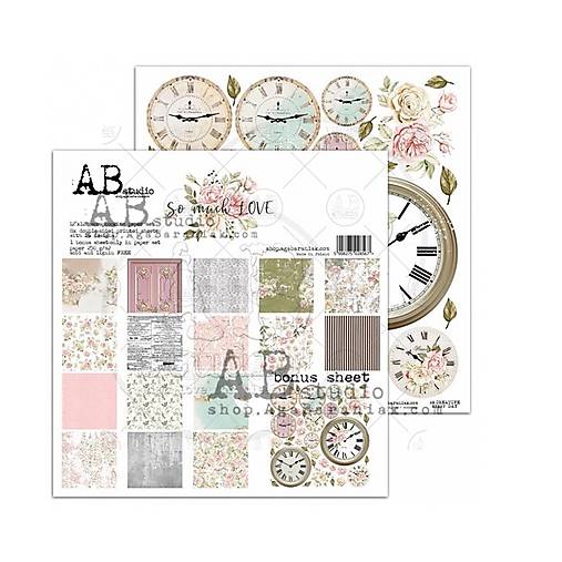 Papier - Scrapbook papier  So much Love  12 x 12 - 18278228_