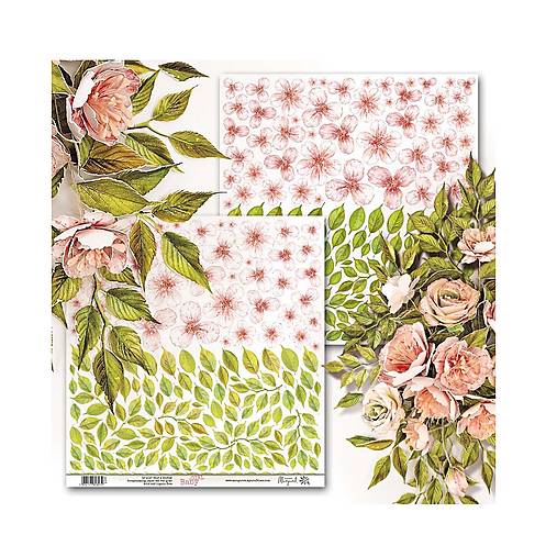 Papier - Margaret scrapbook papier 12x12 kusový 615 - 18278347_
