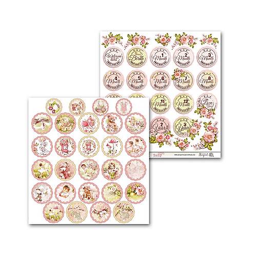 Papier - Margaret scrapbook papier 12x12 kusový 618 - 18278357_