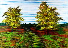 Obrazy - Stromy na lúke - 18278515_