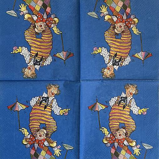 Papier - Šašovia a cirkus - servítka - 18277899_