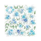 Papier - Scrapbook papier True Colors Blue 12 x 12 - 18280029_