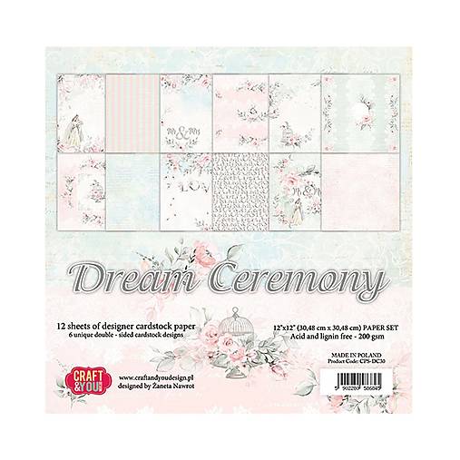 Papier - Scrapbook papier Dream Ceremony 12 x 12 - 18279165_