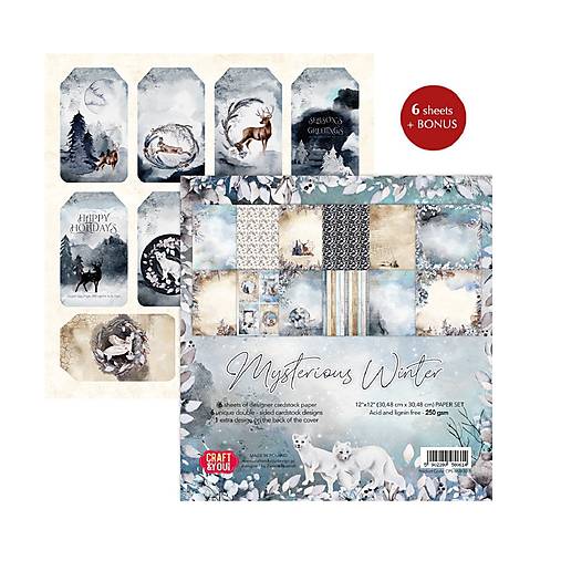 Papier - Scrapbook papier Mysterious Winter 12 x 12 - 18279342_