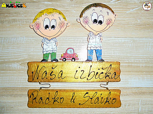 Tabuľky - Menovka - dvojica - 18279840_