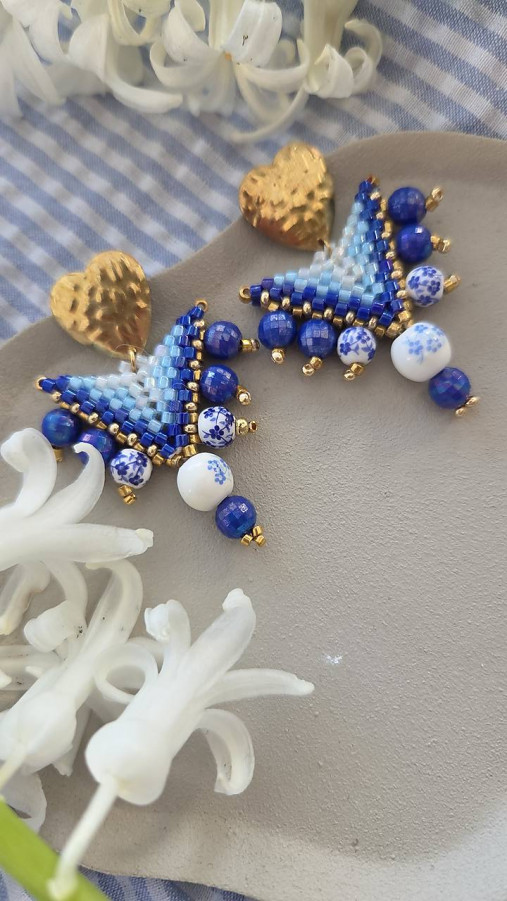 Náušnice Modrá Harmónia