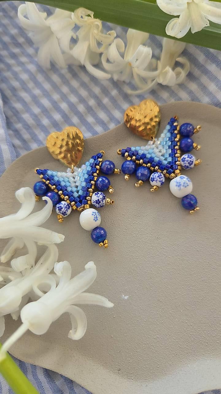 Náušnice Modrá Harmónia