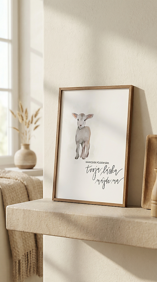 TVOJA LÁSKA NÁJDE MA (ovečka) - art print