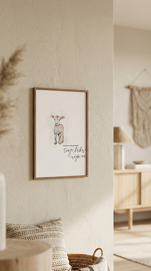 TVOJA LÁSKA NÁJDE MA (ovečka) - art print