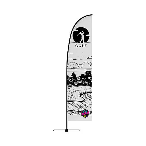 Iný materiál - Beachflag / Plážová vlajka BASIC s vlastnou potlačou - 18279898_