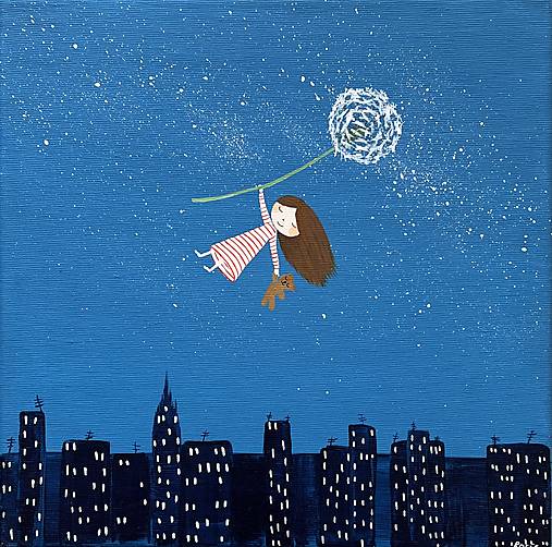 Nočné mesto, Giclée art print 30x36