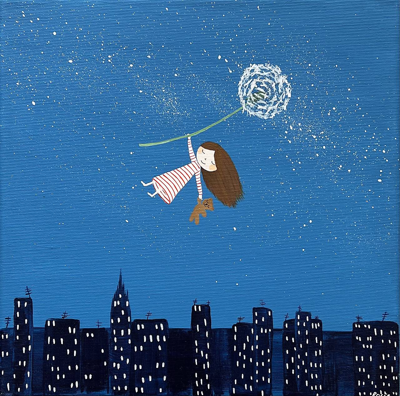 Nočné mesto, Giclée art print 30x36