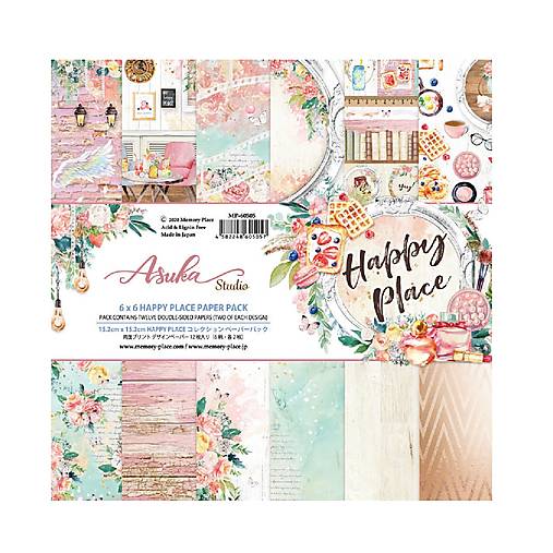 Papier - Scrapbook papier Happy Place 6x6 - 18283397_