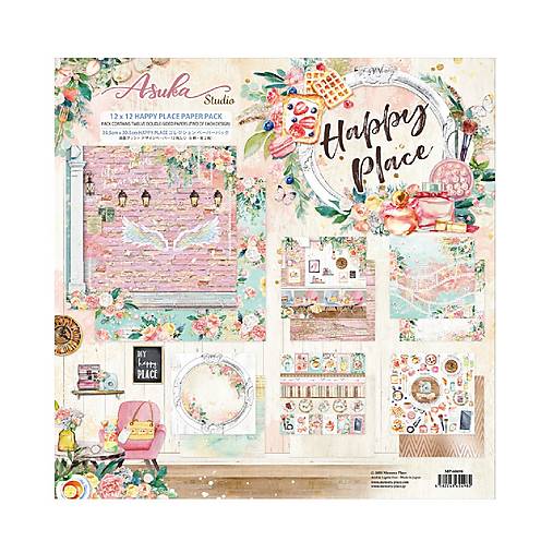 Papier - Scrapbook papier Happy Place 12x12 - 18283410_