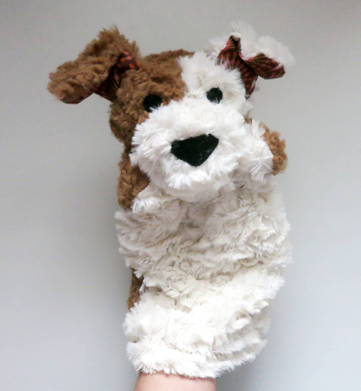 Maňuška psík chlpatý - Smotanovohnedý s hnedými uškami