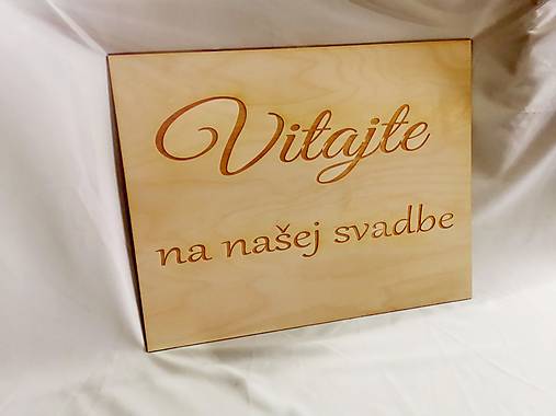 Tabuľky - AKCIA Uvítacia tabuľa - 18282842_