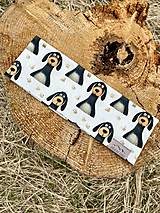 Čiapky, čelenky, klobúky - Čelenka na turistiku: PSÍKOVIA - 18283081_