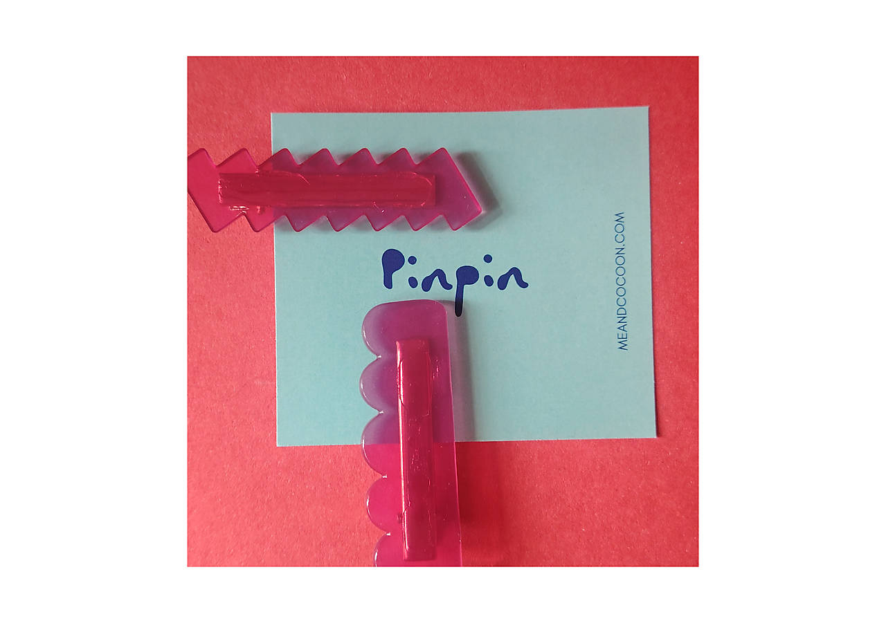 Pinpin sponky malinová