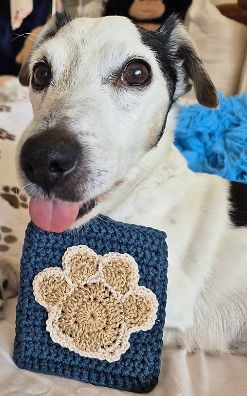 Iné doplnky - Háčkovaná kapsička na sáčky pre psíka | doplnok na venčenie (Zelená) - 18282461_