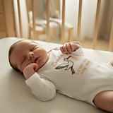 Detské oblečenie - Vyšívané body s menom a údajmi o narodení - 18282992_