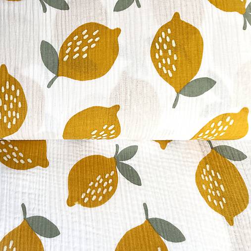 citróny, 100 % bavlnený mušelín Holandsko