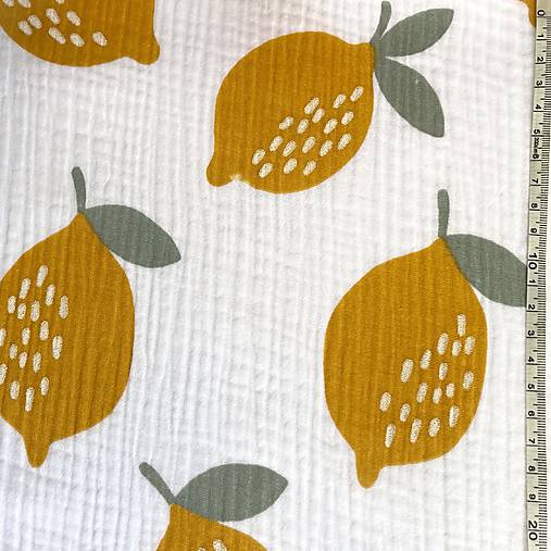 citróny, 100 % bavlnený mušelín Holandsko