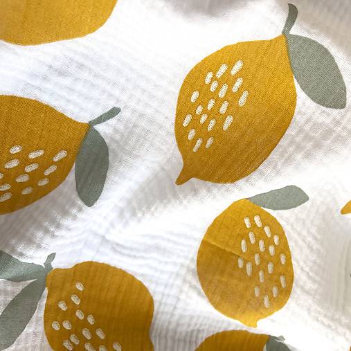 citróny, 100 % bavlnený mušelín Holandsko