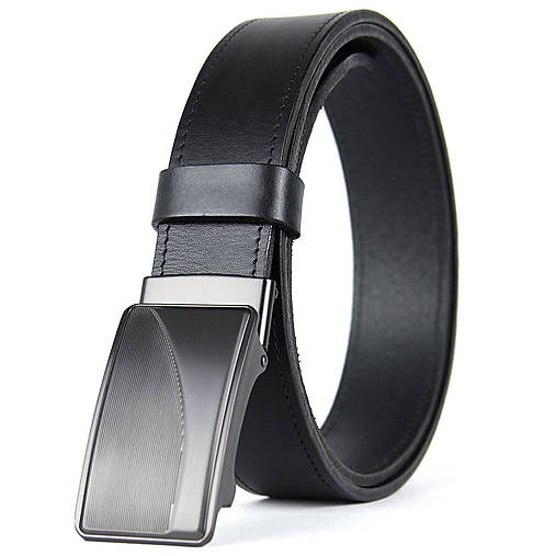 Pánske doplnky - Kožený opasok s brzdovým systémom 3.5cm - TITAN CURVE - 18284775_