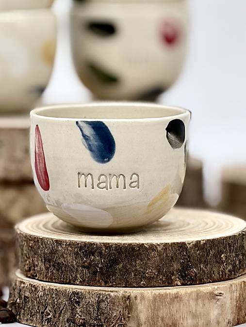 Playfull colors - pohárik espresso mama (100ml, bez uška)