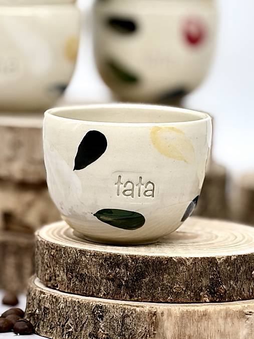 Playfull colors - pohárik espresso tata (100ml, bez uška)