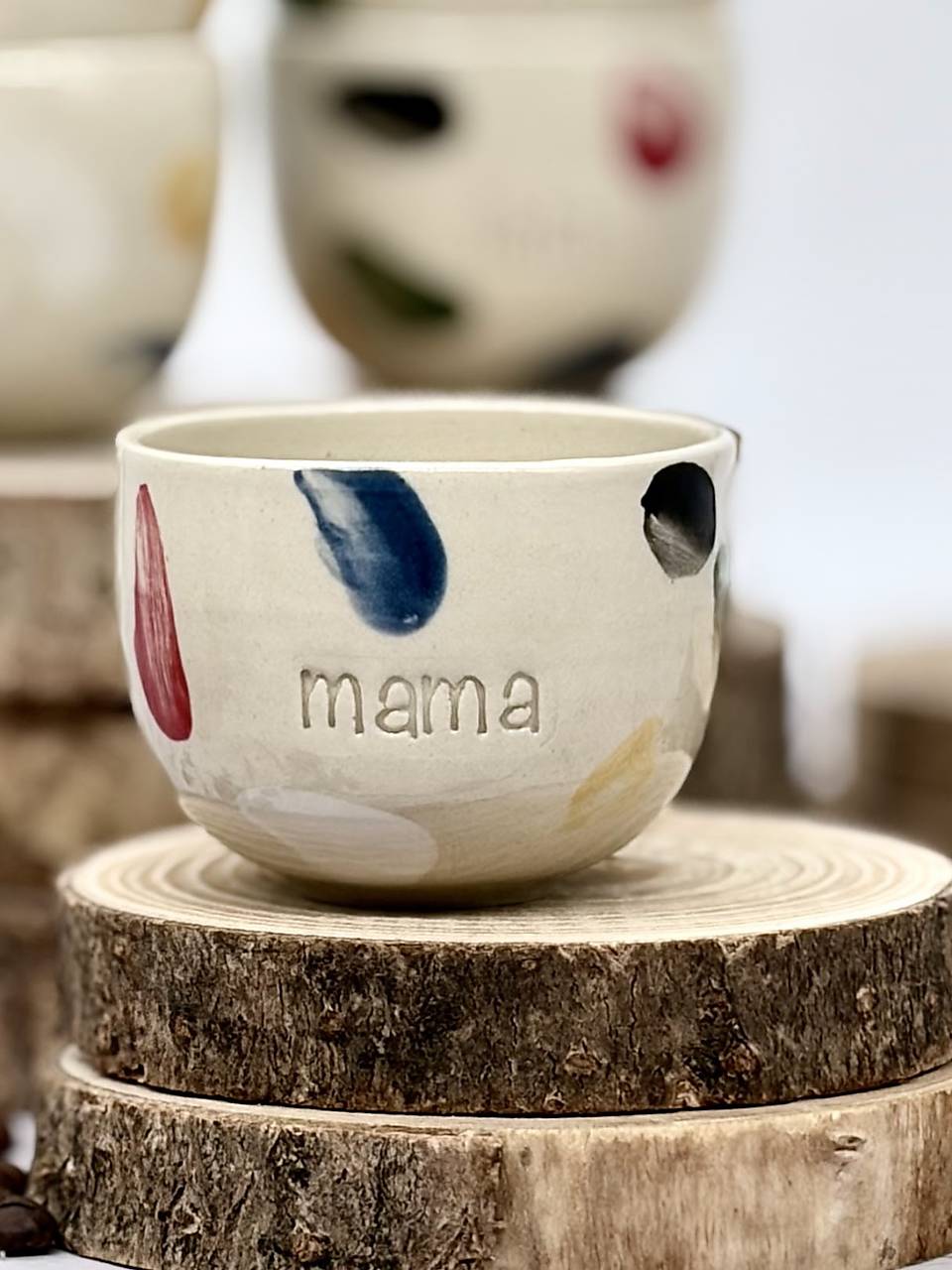 Playfull colors - pohárik espresso mama (100ml, bez uška)