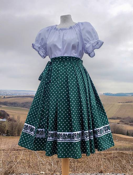 Sukne - Folklórna zavinovacia sukňa - 18284873_