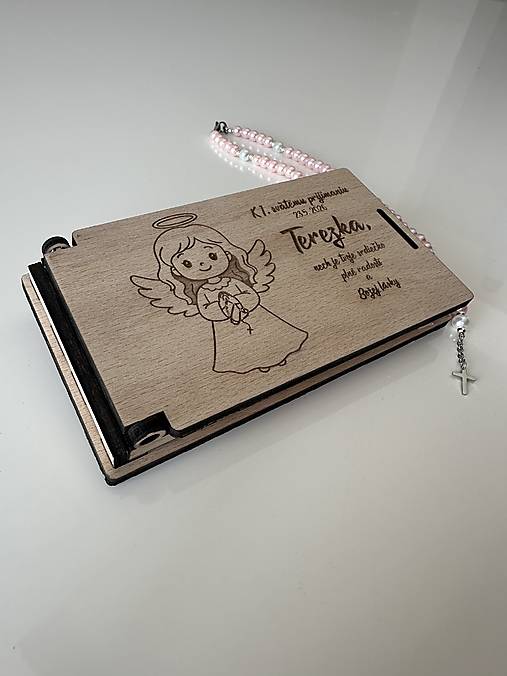 Drevená krabička na peniaze