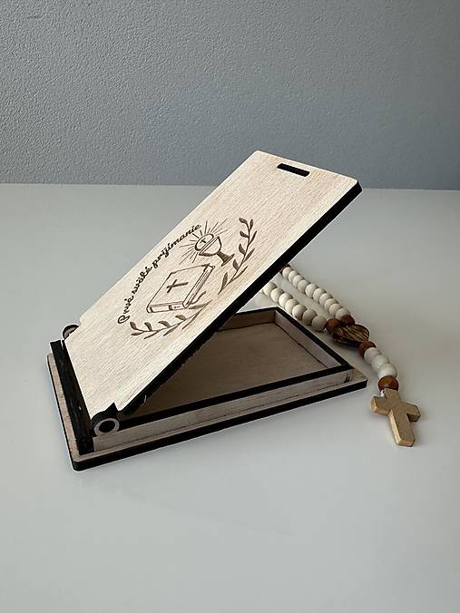 Drevená krabička na peniaze