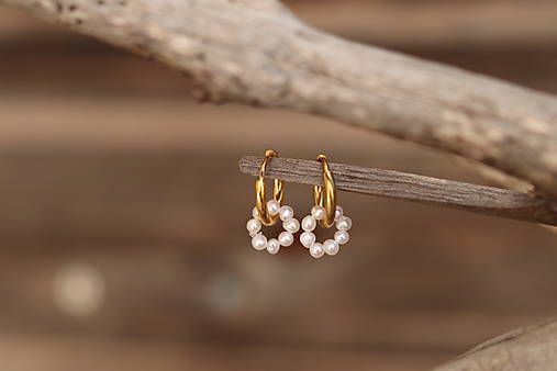 Perlové náušnice mini