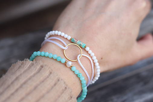 TRIO náramky Ametyst