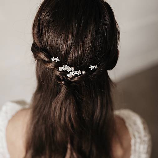 Ozdoby do vlasov - Set kvetinové vlásenky 4ks - 18286461_