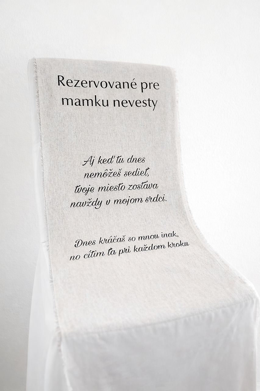 Rezervované miesto na svadbe